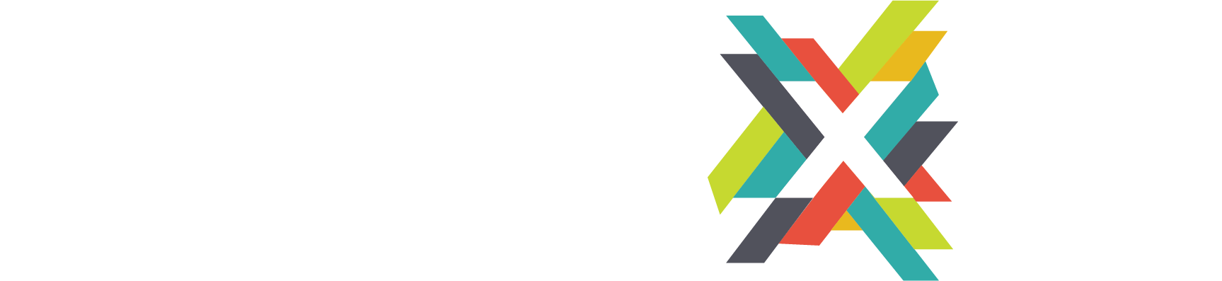MobileXCo Vector Logo - White and coloured X - no white space